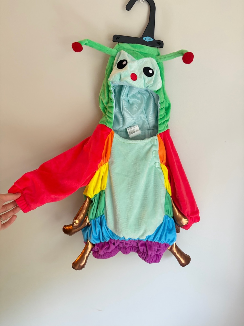 Caterpillar baby costume 6-12 mo